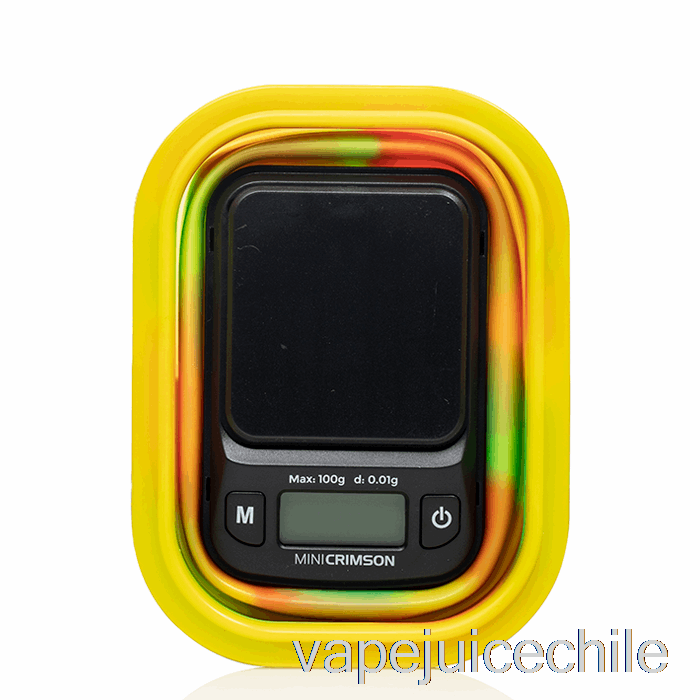 Vape Vhile Truweigh Mini Báscula Digital Carmesí Con Recipiente Plegable Recipiente Rasta
